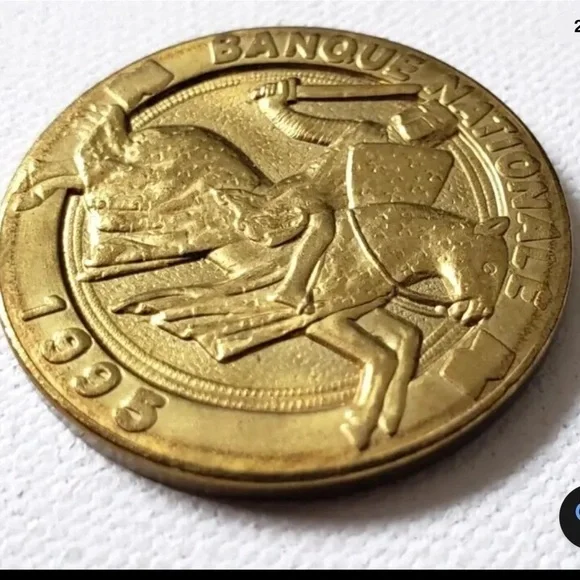 Vintage 1995 Coin Token Souvenir  National Bank Canada Medievale Quebec Medeival - Picture 3 of 3